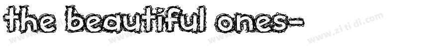 the beautiful ones字体转换